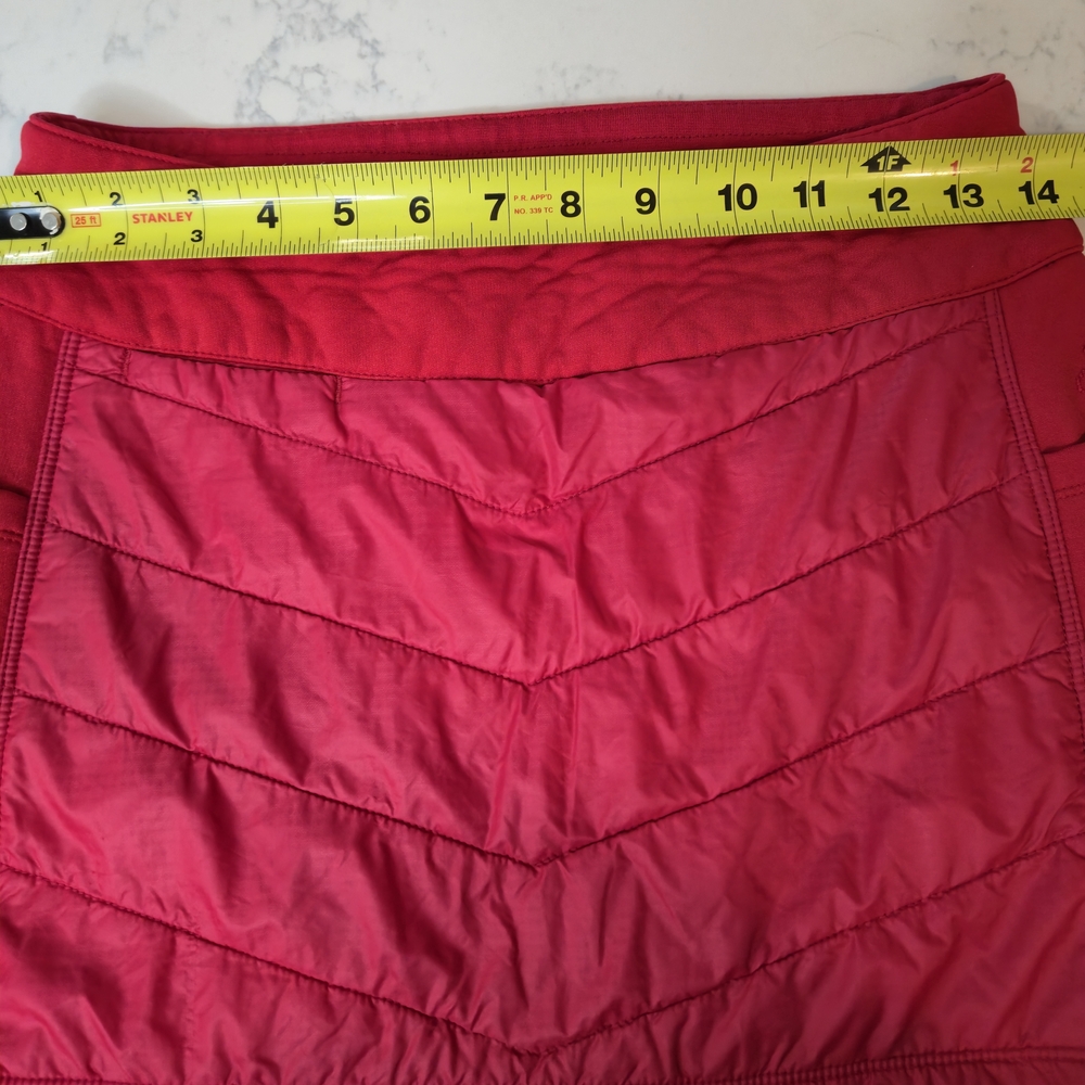 Smartwool‎ Red Quilted Mini Skirt - Picture 3 of 12